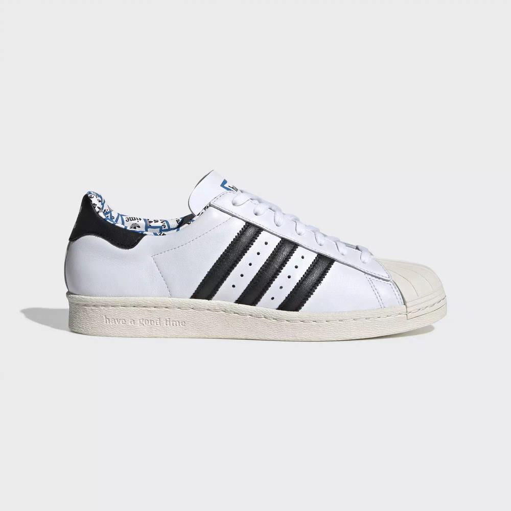 Adidas HAGT Superstar 80s Tenis Blancos Para Hombre (MX-51530)